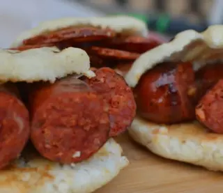 Arepa Con Chorizo Santarrosano (1 Ud.)