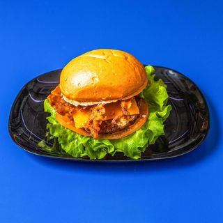 Gourmet cheddar burger