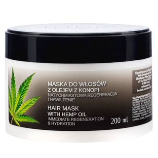 Maska do włosów z olejem z konopi 200ml India Cosmetics