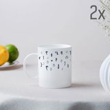 ჭიქა (2ც) - შინ - ფაიფური - 10სმ