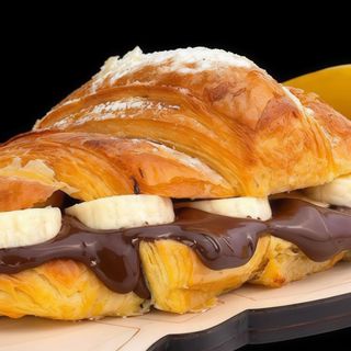 Croissant Chocolate e Banana