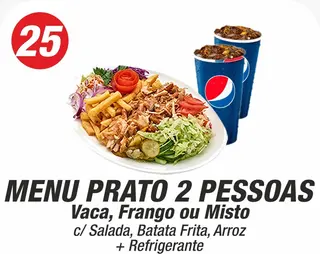 Menu Prato 2 Pessoas