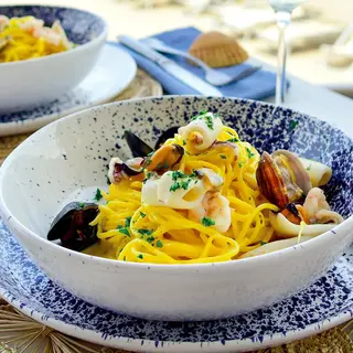 Spaghetti alla carbonara di mare