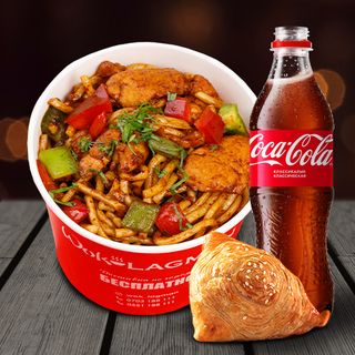 Комбо с Coca-Cola "Лагман с курицей"