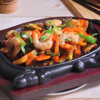 CREVETI PE PLITA INCINSA 360 GR