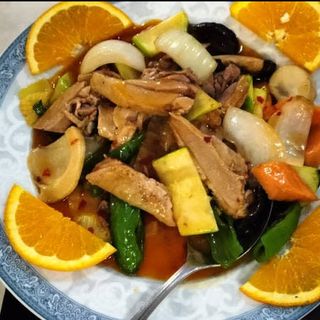 Pato Asado Con Naranja Fresca