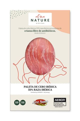 Paleta Alma Nature. Ibérico Cebo 50%, loncheado 80gr