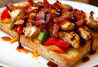 Foccacia z bekonem i kurczakiem - 32 cm