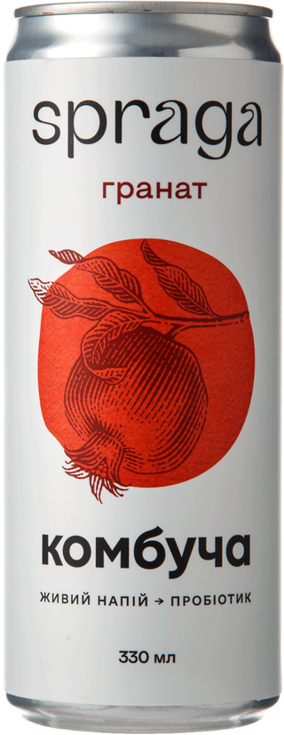 Комбуча Spraga гранат (0,33л)