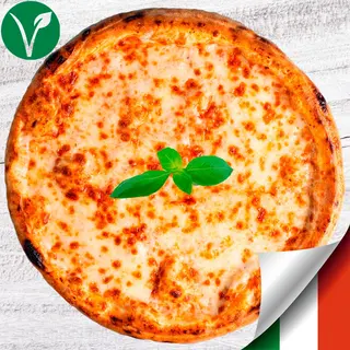 Pizza Margarita-albahaca (33cm)