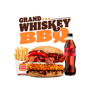 Menú Grand Whiskey BBQ  Grande (1 Pollo)