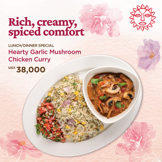 Hearty Garlic Mushroom Chicken Curry