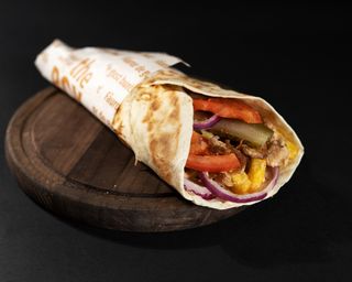 Shaorma de porc la lipie