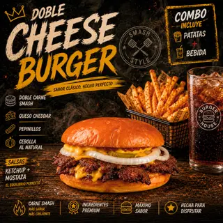 Combo Doble Cheeseburger