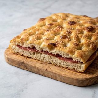 Schiacciata con bresaola menù