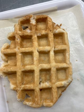 Waffle solo zucchero