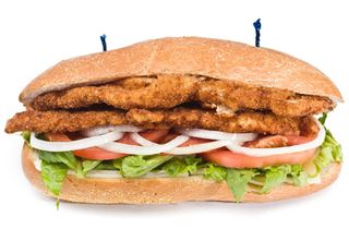 Panino con cotoletta di pollo