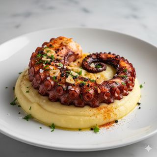 Pulpo A La Brasa Con Parmentier De Patata