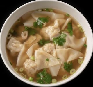 Sopa De Pasta Rellena De Carne