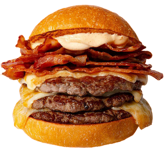 Triple smash burger