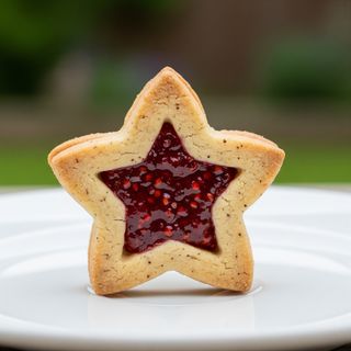Biscotto stella frolla albicocca