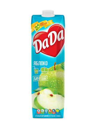 Сок натуральный Da-Da Яблочный (1л)