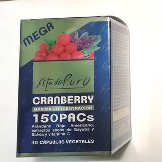 Cranberry 150 Pacs. (40 Cápsulas) Estado Puro