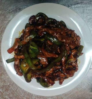 Ternera con pimientos