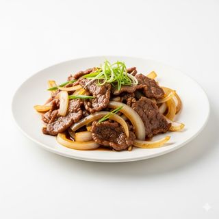 Manzo saltato con cipolle 洋葱炒牛肉