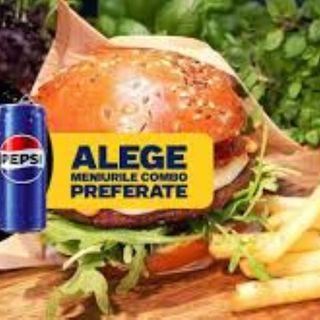 COMBO PEPSI + BURGER DE PUI CU CARTOFI PRAJITI