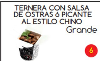 6. Ternera Con Salsa Al Estilo Chino