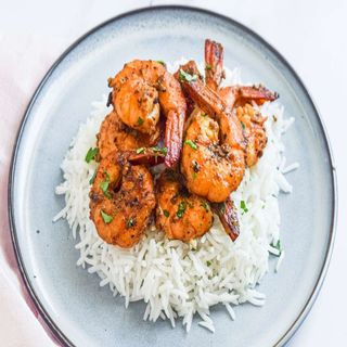 Chilly Pepper Prawns & Rice