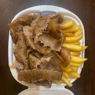 Kebab Box Samo Mięso i Frytki