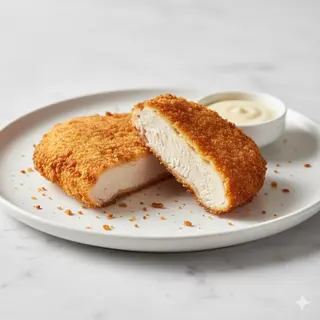 Pechuga de pollo empanada (500 g.)