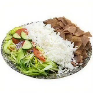 Plato Kebab Con Arroz (Normal)