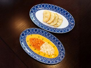 Дуо тартарів з гребінця та лосося (110 г)