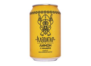 Напитка Клопатар Лимон С Мащерка 330 Мл Кен Газирана