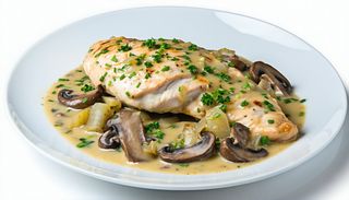 Escalop de pui cu ciuperci