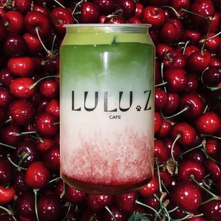 Cherry vanilla matcha