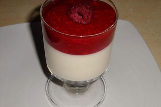 Panacotta Au Coulis De Framboises