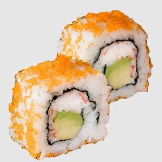 Uramaki California Surimi Y Hueva Rojo Pez Volador (8 Pzs.)