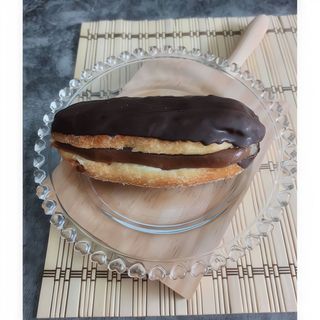 Pepito de crema con chocolate SIN GLUTEN, SIN LÁCTEOS