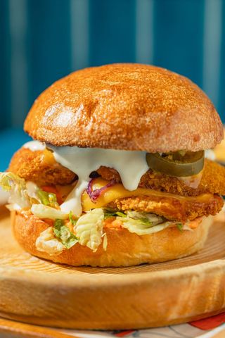 Burger Double Chicken Delight