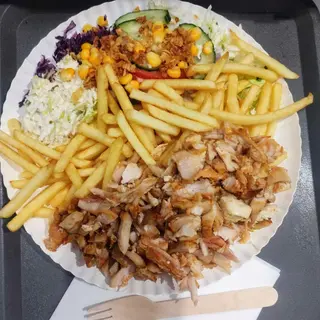 Kebab na talerzu 