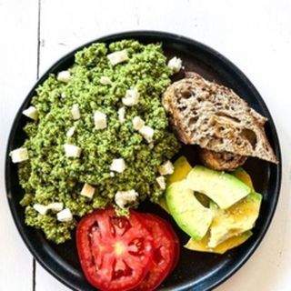Pesto Scrambled Eggs