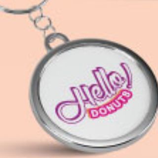 Pachet 4 Donuts, 2 apa plata (500ml) + breloc Hello Donuts by Imprinto