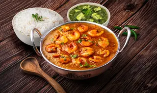 Bowl Prawn Curry con arroz