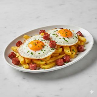 Huevos Rotos Del Chef Con Chistorra