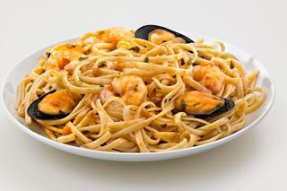 Tallarines A La Marinera Con Gambas