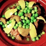 Tagine De Poulet Aux Choux-fleurs Et Haricots Verts